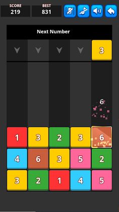 Drop Number - Merge Number - Screenshot 2