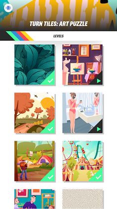 Turn Tiles: Art Puzzle - Screenshot 1