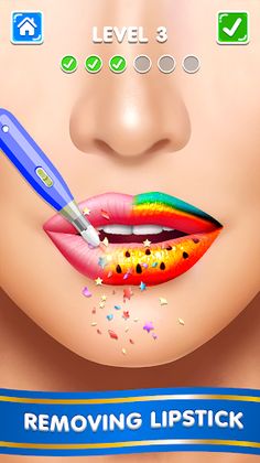 Lip Art Lipstick: Makeup games - Screenshot 1