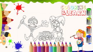 Pomni Digital circus coloring - Screenshot 3