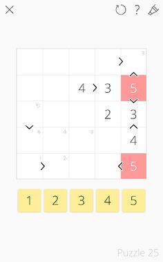 Futoshiki 101 - Sudoku-style n - Screenshot 4