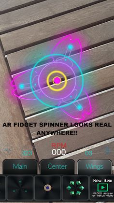 Real Fidget Spinner 3D AR - Screenshot 3