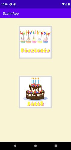 SzülinApp - Screenshot 1