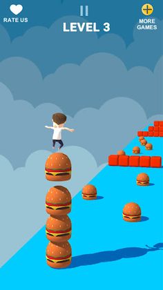 Cube Stacker Surfer Race Games - Screenshot 1