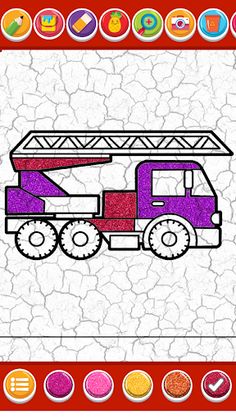 fire truck coloring book - Screenshot 4