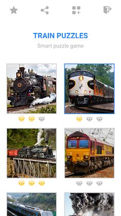 Jigsaw Train Mosaic Puzzles - Screenshot 1