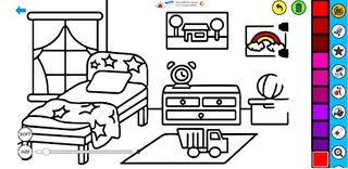 Bedroom Coloring Games - Screenshot 3