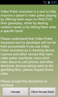 Video Poker Assistant - Screenshot 2
