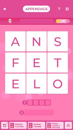 PINK WORD BRAIN - Screenshot 1