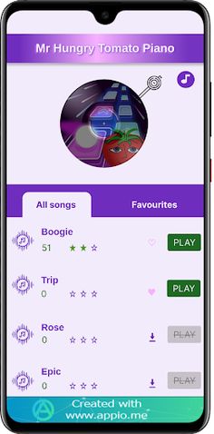 Mr Hungry Tomato Piano - Screenshot 2