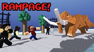 Blocky Dino Park Mammoth Rage - Screenshot 2