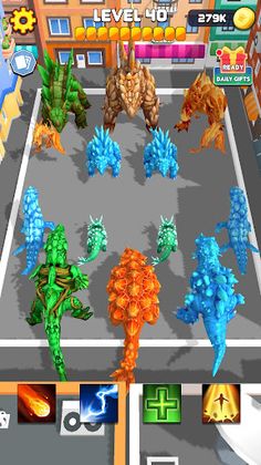 Crystal Dinosaur Element Fight - Screenshot 2