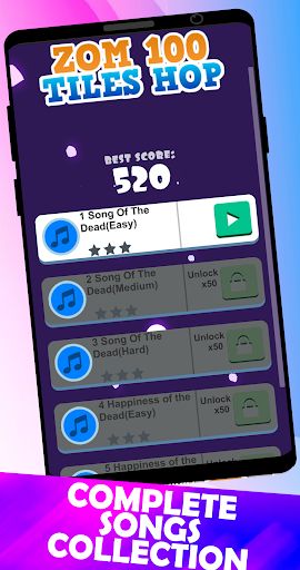 Tiles Hop Zom 100 Bucket List - Screenshot 3