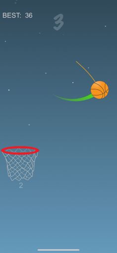 Rope Basketball - Screenshot 1