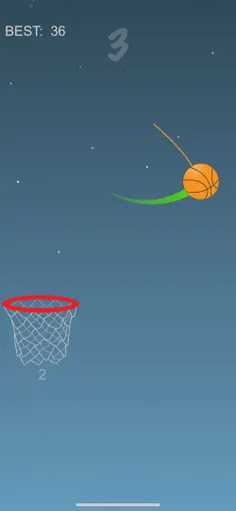 Rope Basketball - Screenshot 1
