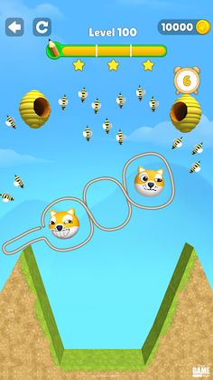 Doge vs Bee 3D: Draw to Save - Screenshot 4