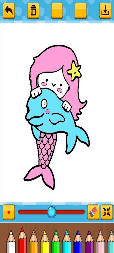 Little Mermaid Coloring - Screenshot 4