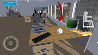 Bored Officer Paper Throw - Screenshot 2