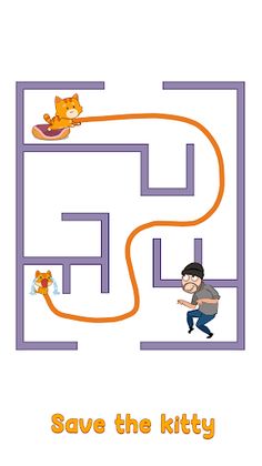 Cat Rush: Draw To Home - Screenshot 3