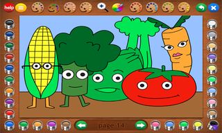 Coloring Book 19: Eating Healt - Screenshot 2
