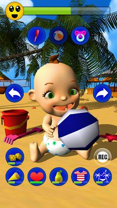 Baby Babsy At The Beach Gold - Screenshot 3