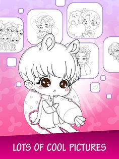 K-POP Idol Chibi Coloring Book - Screenshot 4