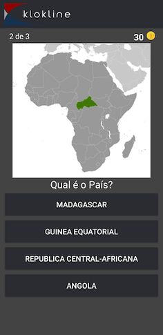 54 Mapas da África Desafio - Screenshot 2