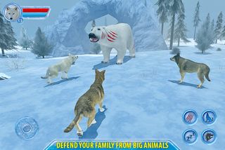 Arctic Wolf Sim 3D - Screenshot 2