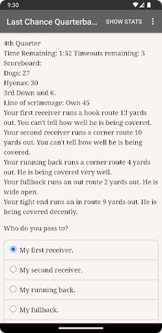 Last Chance Quarterback - Screenshot 1