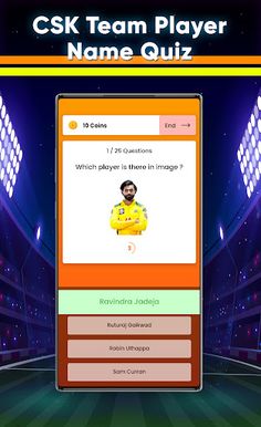 CSK 2021 Mini games - Quiz Gam - Screenshot 1