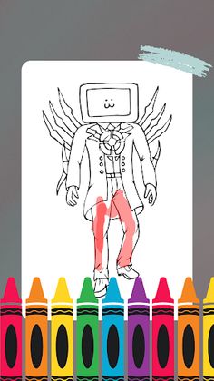 Titan Tv Man Skibidi Coloring - Screenshot 2