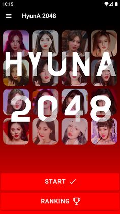HyunA 2048 Game - Screenshot 1