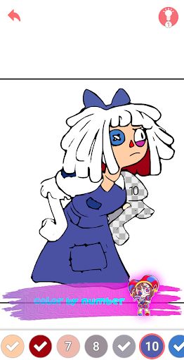 Color By Number Digital Circus - Screenshot 2