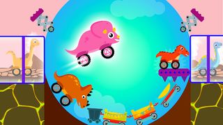 Dino Cars Hills Racing Games - Screenshot 2