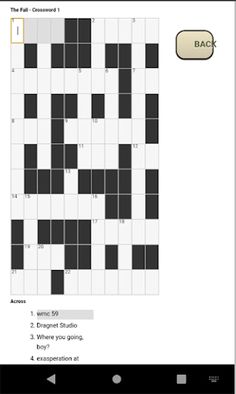 The Fall Crosswords - Screenshot 2