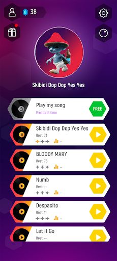 Smurf Cat Dance Tiles Hop - Screenshot 2