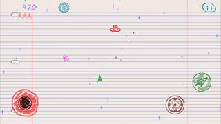 Crayon Asteroids - Screenshot 3