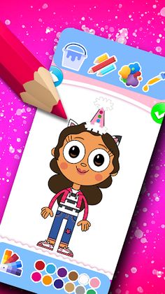 Gaby's Coloring Dollhouse Game - Screenshot 1