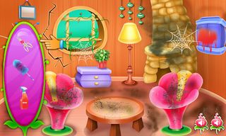 fast cleaning home room game - Screenshot 1