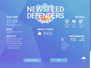NewsFeed Defenders - Screenshot 1