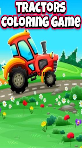 tractor coloring page - Screenshot 2