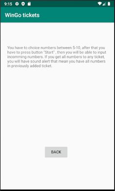 Wingo tickets - Screenshot 3
