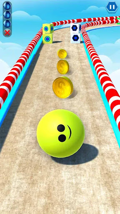 3D Sky Rolling Going Ball Game - Screenshot 1