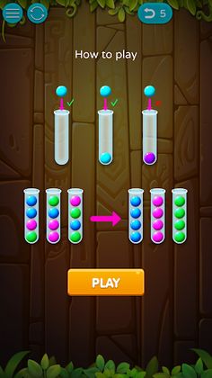 Color Bubbles sort puzzle 3D - Screenshot 1