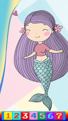 Mermaid Coloring Apps - Screenshot 1