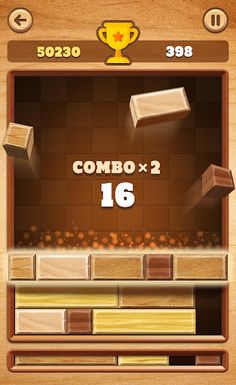 Slide Block : Wood Drop Blast  - Screenshot 1