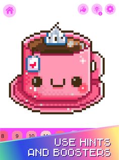 Kawaii Pixel Coloring Book - Screenshot 3