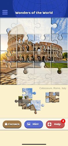 Wonders of the World Puzzle - Screenshot 2