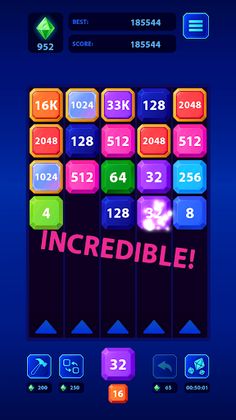 2048: X2 Master – Merge PRO - Screenshot 2