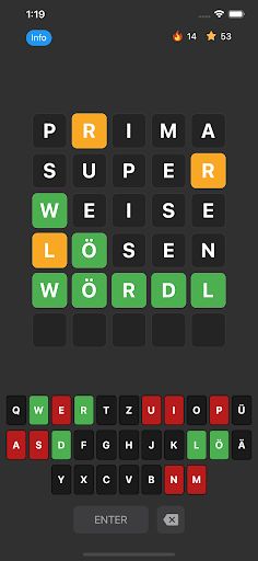 Wördl - Das Worträtsel - Screenshot 1